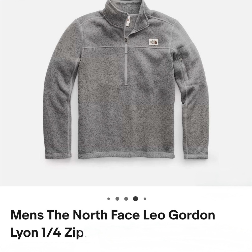 The North Face Gray Zip Up Sweater Fleece